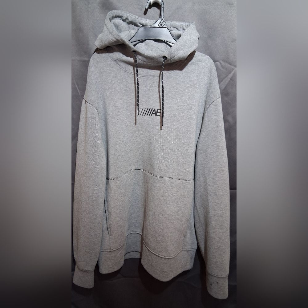 American Eagle Outfitters Men's Light Gray Hoodie Pullover Size Large